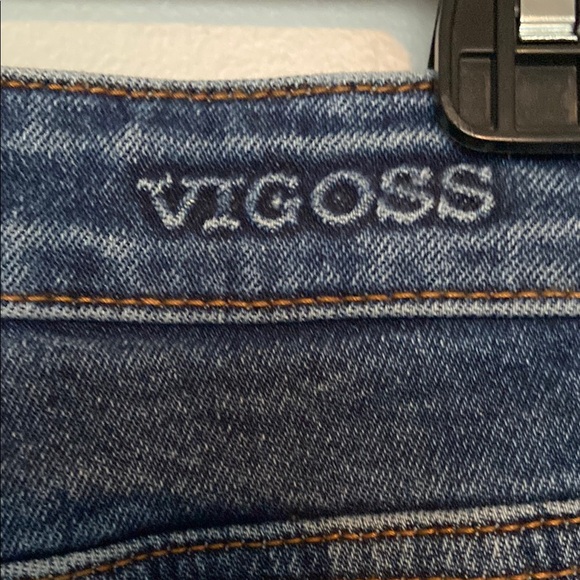 Vigoss Women's Straight Leg Jeans - Dark Blue - Picture 5 of 6